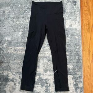 Lululemon Mesh Tech Cropped Legging 23”, Black, SZ 4